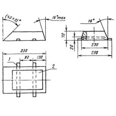 Протекторы П-ККА 350x230x70 мм АП1 ГОСТ 26251-84