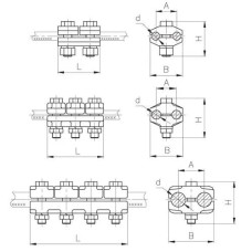 Плашечные зажимы типа ПА 12.3x14x0.7 мм ПА-3-2