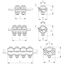 Плашечные зажимы типа ПА 12.3x14x0.62 мм ПА-3-2А