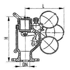 Самозапорный отсекающий клапан для измерительных труб СТ